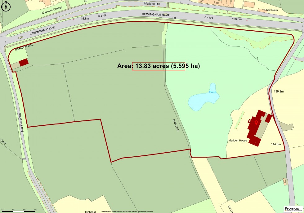 Floorplan for Meriden, West Midlands